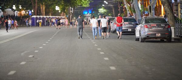 რუსთაველის გამზირი საპროტესტო აქციის დროს - Sputnik საქართველო