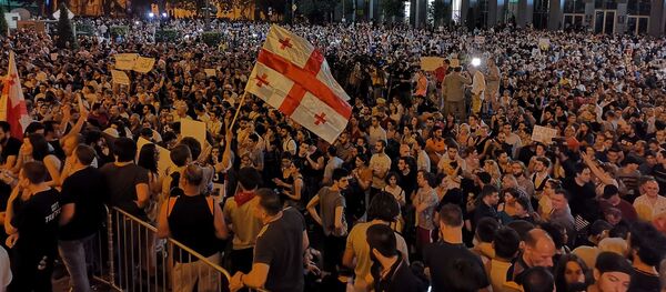 პროტესტის მეოთხე დღე - Sputnik საქართველო