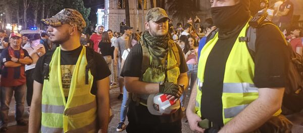 Четвертый день акции протеста у парламента Грузии - Sputnik Грузия