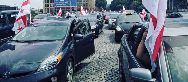 საპროტესტო აქცია საპროტესტო აქცია - Sputnik საქართველო