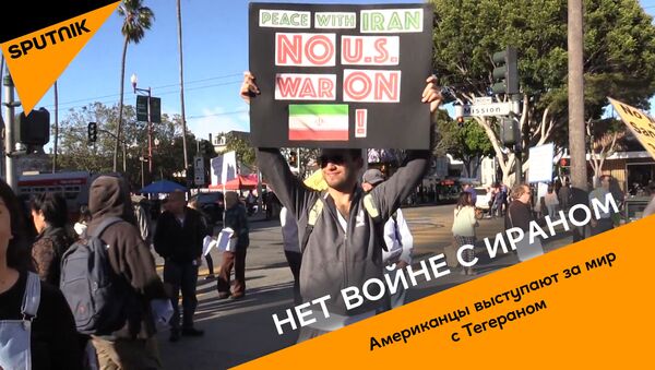 Нет войне с Ираном - в США прошли акции протеста - Sputnik Грузия