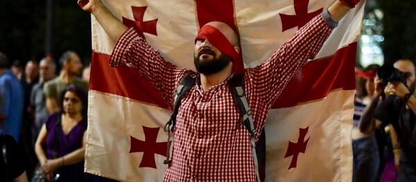 აქცია პარლამენტთან აქცია პარლამენტთან - Sputnik საქართველო