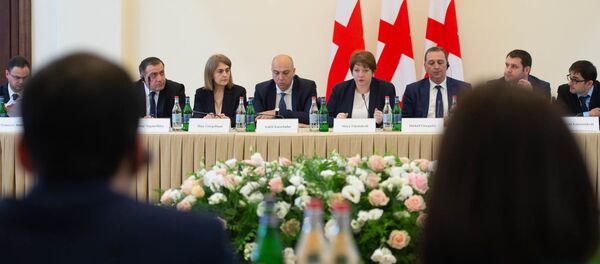 სომხეთ-საქართველოს სავაჭრო-ეკონომიკური თანამშრომლობის მთავრომათაშორისი კომისიის რიგით მეათე სხდომა სომხეთ-საქართველოს სავაჭრო-ეკონომიკური თანამშრომლობის მთავრომათაშორისი კომისიის რიგით მეათე სხდომა - Sputnik საქართველო