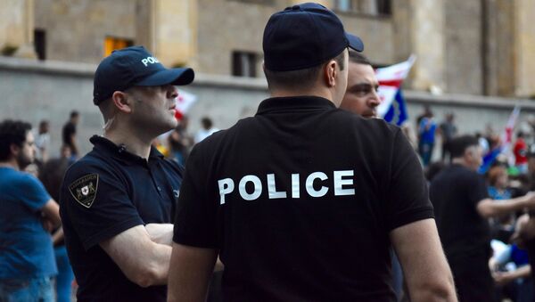 Полиция на акции протеста у парламента Грузии - Sputnik Грузия