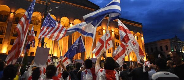 აქცია პარლამენტთან  - Sputnik საქართველო