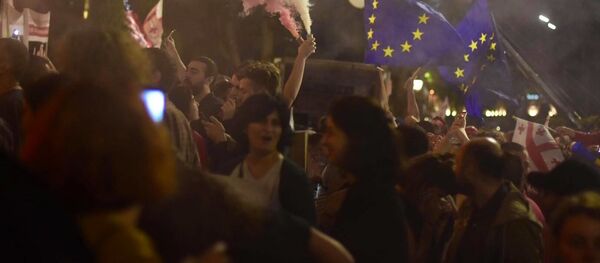 Акция протеста у парламента Грузии. Десятый день - Sputnik Грузия