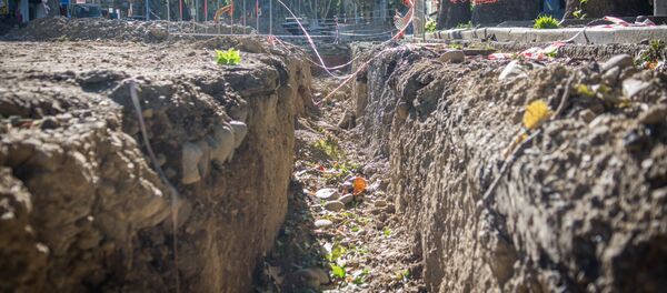 Ремонтные работы на проспекте Чавчавадзе в столице Грузии - Sputnik Грузия