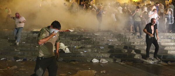 აქციის დაშლა 20-21 ივნისის ღამეს აქციის დაშლა 20-21 ივნისის ღამეს - Sputnik საქართველო