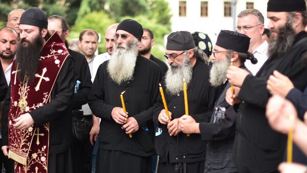 Священнослужители акции протеста против парада гордости - Sputnik Грузия