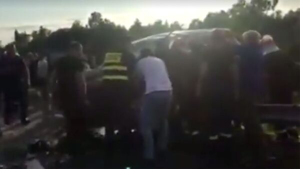 Страшная авария на трассе Батуми-Кобулети - видео с места ЧП - Sputnik Грузия