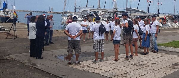 ფოთის აკვატორიაში, თურქეთისა და გერმანიის დროშების ქვეშ მცურავი 8 იახტა შემოვიდა ფოთის აკვატორიაში, თურქეთისა და გერმანიის დროშების ქვეშ მცურავი 8 იახტა შემოვიდა - Sputnik საქართველო