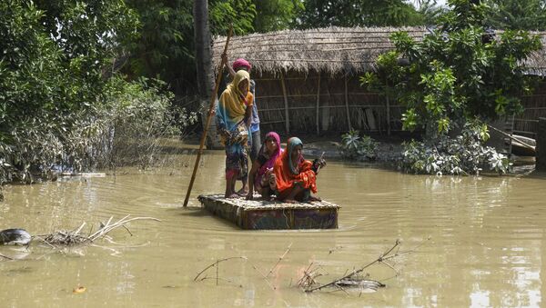 Наводнение в Индии после сильных муссонных дождей - Sputnik Грузия