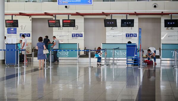 Стойки регистрации в тбилисском международном аэропорту - Sputnik Грузия