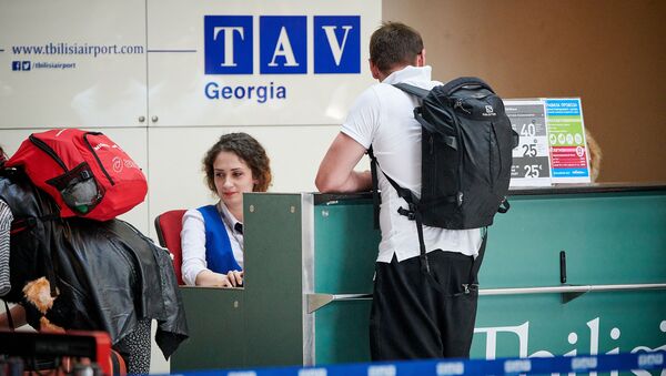 Стойка регистрации в тбилисском международном аэропорту - Sputnik Грузия