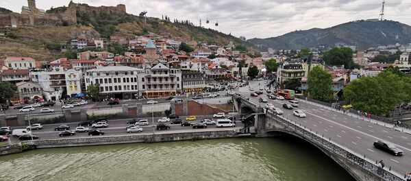 Вид на город Тбилиси - в пасмурную погоду - Sputnik Грузия