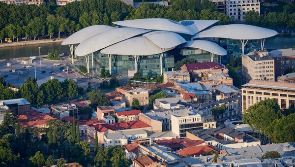 Дом Юстиции. Вид на город Тбилиси. Городской пейзаж - Sputnik Грузия