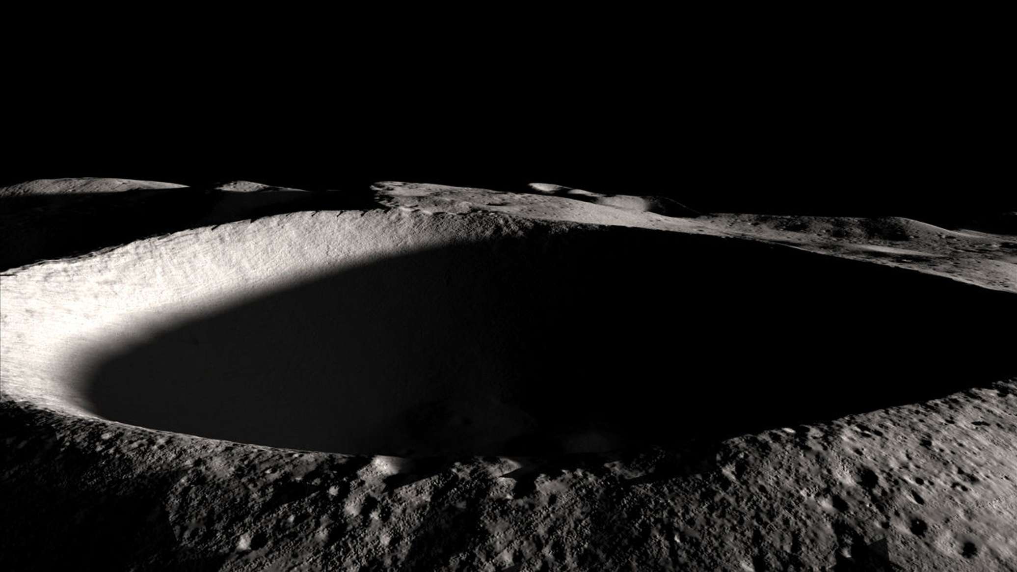 NASA Identifies Massive New Impact Crater on Lunar Surface
