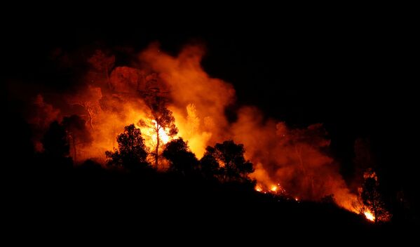 Пожар в лесу к востоку от Таррагоны, Испания - Sputnik Грузия