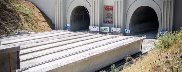 Строительство железной дороги в Квишхети - Sputnik Грузия