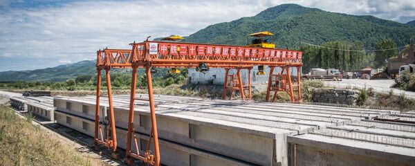 რკინიგზის მშენებლობა ქვიშხეთში რკინიგზის მშენებლობა ქვიშხეთში - Sputnik საქართველო