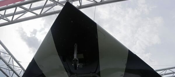 Масштабный летный демонстратор ударного БЛА Охотник, фото из архива - Sputnik Грузия