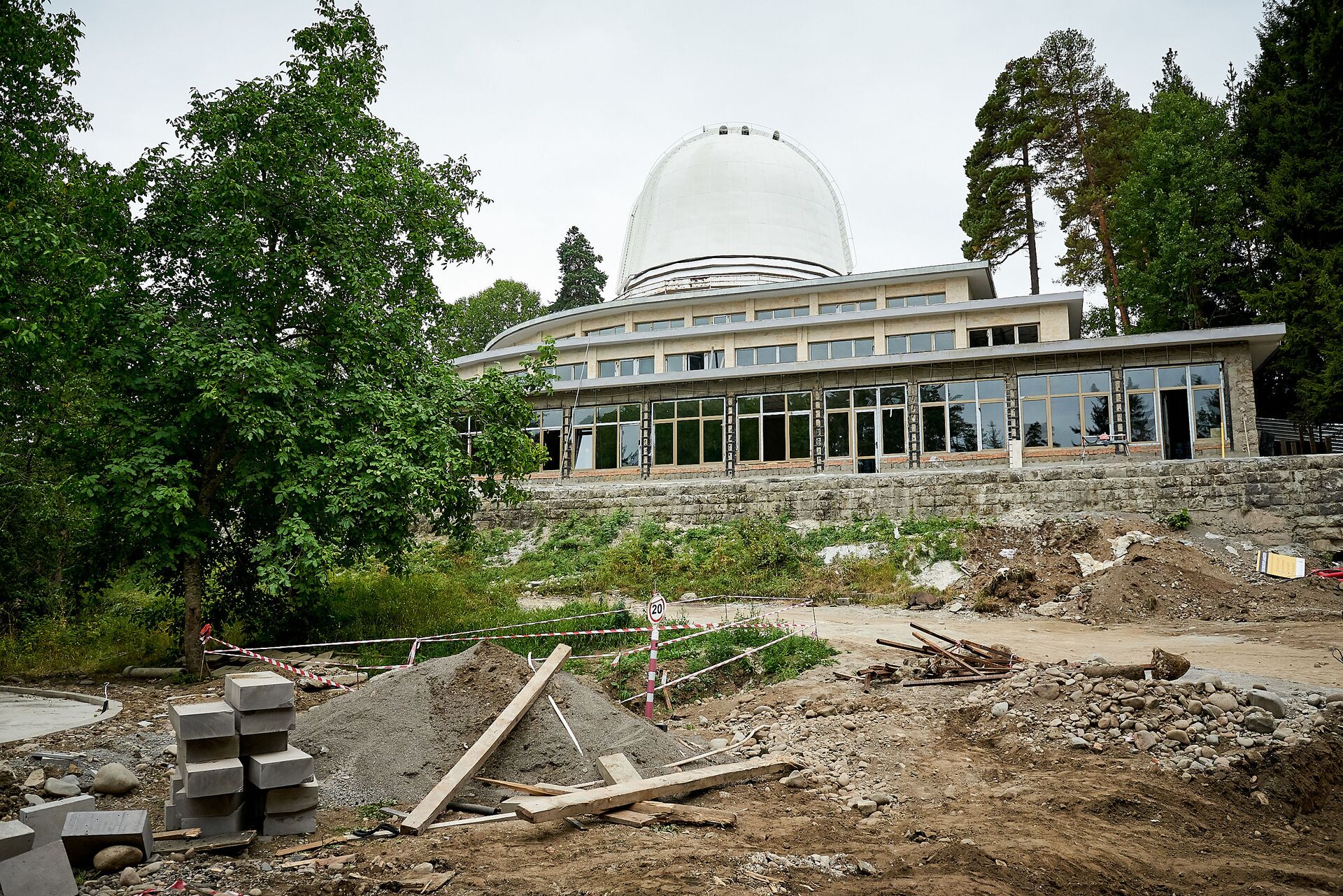Строительство нового здания обсерватории в Абастумани - Sputnik საქართველო, 1920, 12.09.2021