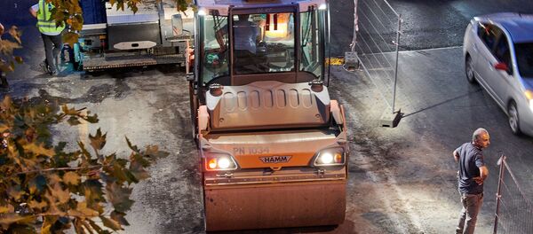 გზის სარემონტო სამუშაოები გზის სარემონტო სამუშაოები - Sputnik საქართველო