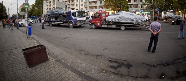 Подготовка к съемкам фильма Форсаж 9 на проспекте Важа-Пшавела - Sputnik Грузия