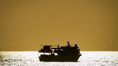 Неповторимая Аджария - виды. Черное море на закате - вид с пляжа в городе Батуми