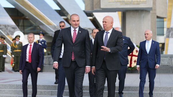 Премьер-министр Грузии Мамука Бахтадзе в Беларуси  - Sputnik Грузия