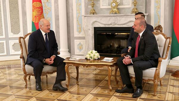 Встреча президента Александра Лукашенко с премьер-министром Грузии Мамукой Бахтадзе - Sputnik Грузия