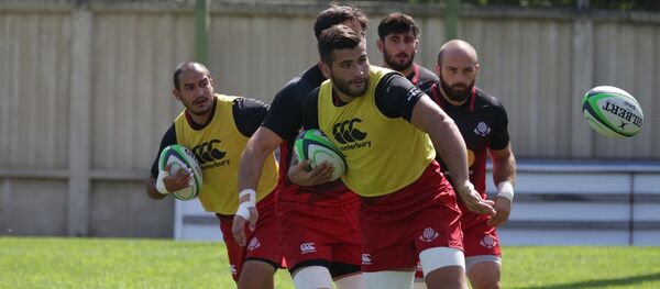 მორაგბეები ვარჯიშზე მორაგბეები ვარჯიშზე - Sputnik საქართველო