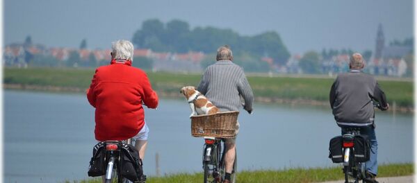 ასაკოვანი ადამიანები ველოსიპედებით ასაკოვანი ადამიანები ველოსიპედებით - Sputnik საქართველო