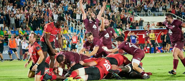 Матч между сборной Грузии по регби и южноафриканским клубом Саутерн Кингз - Sputnik Грузия