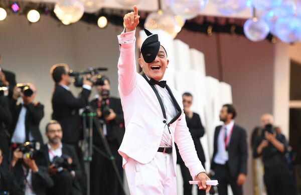 Музыкант Маурицио Дураццо на красной дорожке церемонии открытия 76-го Венецианского международного кинофестиваля - Sputnik Грузия