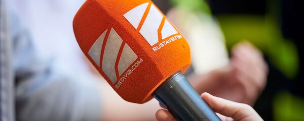 ტელეკომპანია „რუსთავი2–ის მიკროფონი - Sputnik საქართველო