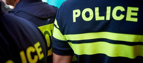 Патрульная полиция. Полицейские за работой. Кордон на акции протеста - Sputnik Грузия