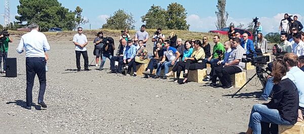 მამუკა ხაზარაძის პარტიის პრეზეტაცია ანაკლიაში მამუკა ხაზარაძის პარტიის პრეზეტაცია ანაკლიაში - Sputnik საქართველო