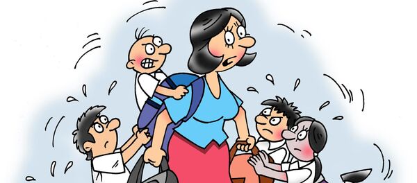 Мама идет в школу Мама идет в школу - Sputnik Грузия