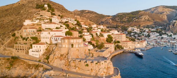Панорама греческого города Гидра - Sputnik Грузия