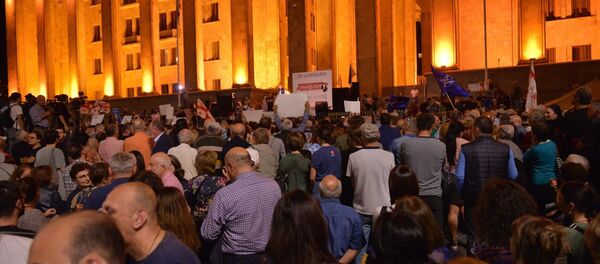 საპროტესტო აქცია - Sputnik საქართველო