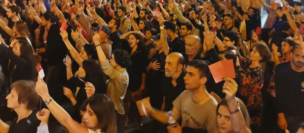 Акция протеста у пароамента Грузии 20 сентября 2019 - Sputnik Грузия