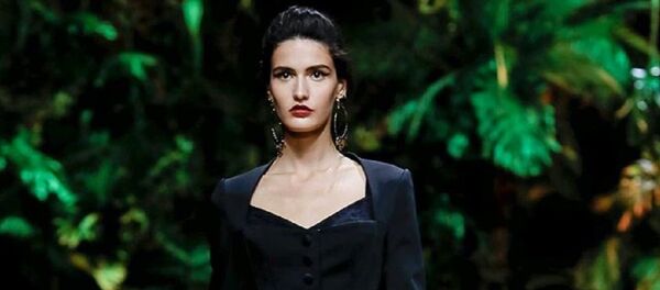 Модель Татия Ахалая на Неделе моды в Милане - Sputnik Грузия