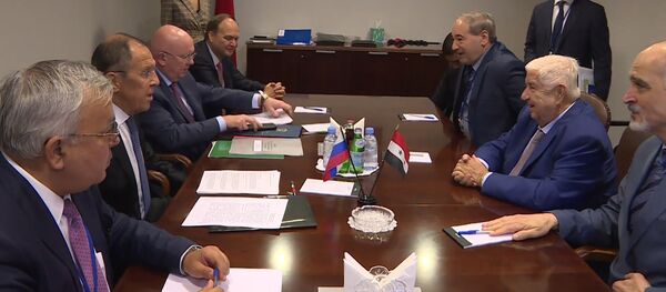 Лавров провел переговоры с министром иностранных дел Сирии - Sputnik Грузия