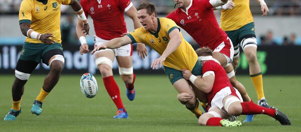 Матч по регби между сборными Австралии и Уэльса - Sputnik Грузия