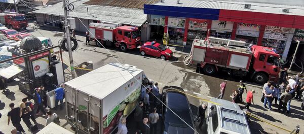 Пожар в торговом центре Терги - Sputnik Грузия