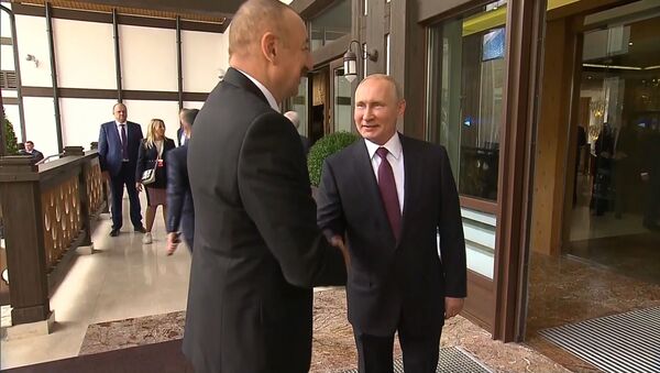 Давно не виделись: Путин с Алиевым встретились на сессии дискуссионного клуба Валдай - Sputnik Грузия