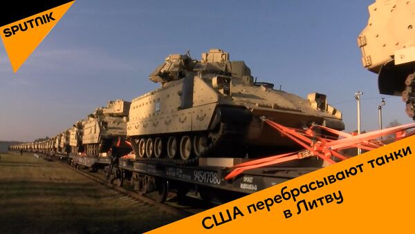 США перебрасывают танки в Литву - видео - Sputnik Грузия