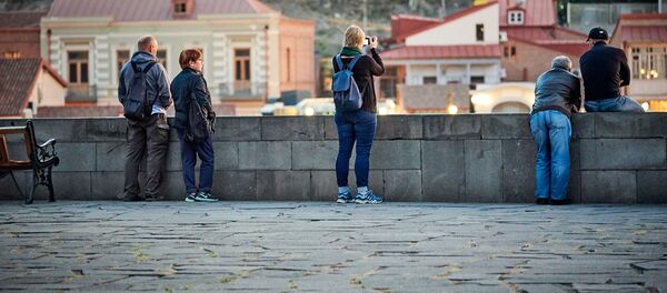 ტურისტები თბილისში ტურისტები თბილისში - Sputnik საქართველო