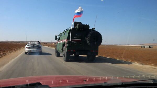 Российская военная полиция прибыла на сирийско-турецкую границу - видео - Sputnik Грузия
